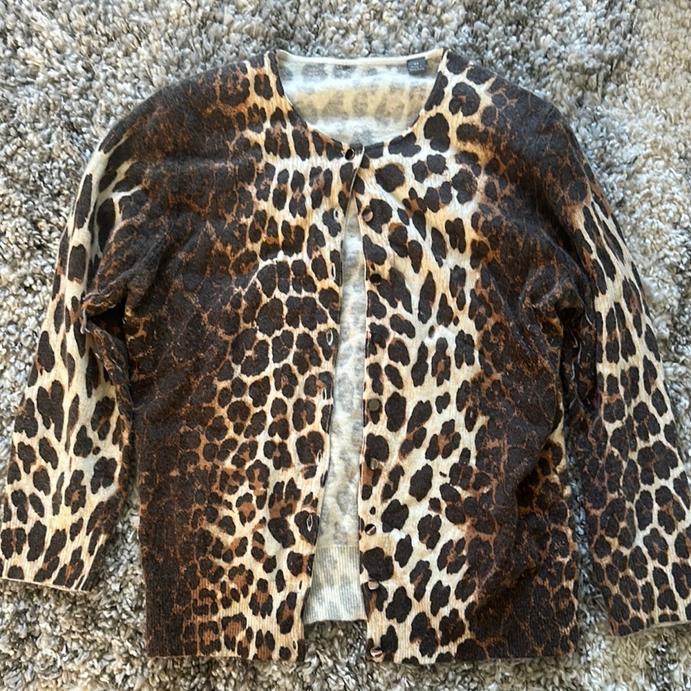 Leopard Print Cardigan